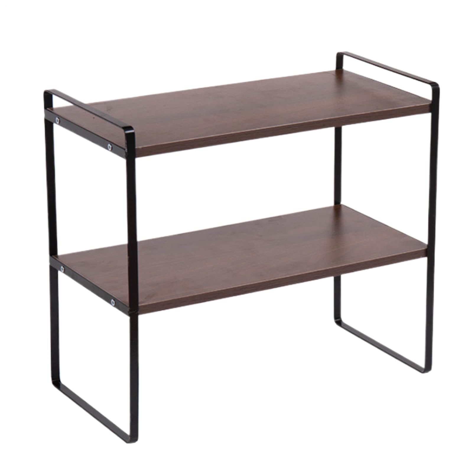Biurowy stojak do przechowywania, 40 x 20 x 36 cm, stalowy drewniany organizer na biurko, gabinet, dom, książki, artykuły pa, kosmetyki, kuchnia, sypialnia, salon