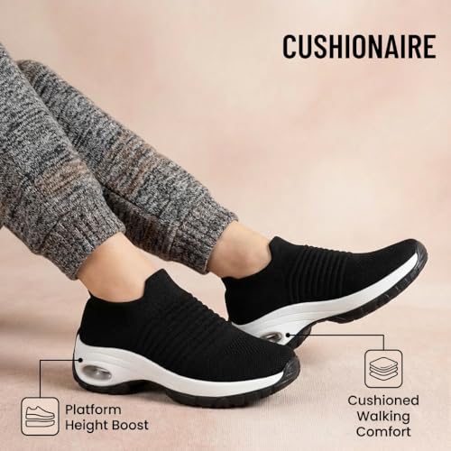 Image of CUSHIONAIRE Breeze Easy Slip On Womens Sneakers - Casual Everyday Walking Shoes for Women with Breathable Mesh and Comfort