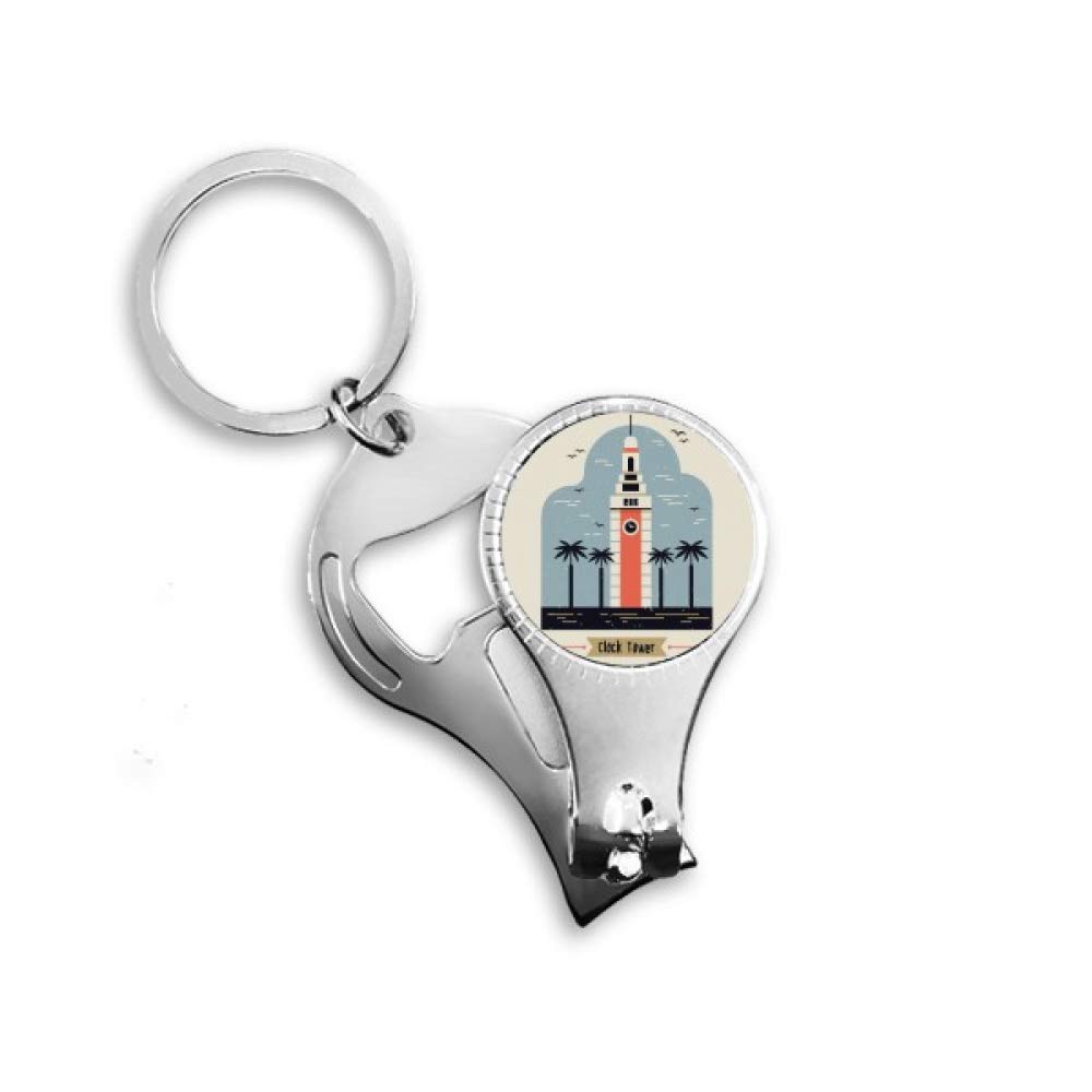 Décapsuleur porte-clés Horloge Hong Kong pour vos soirées