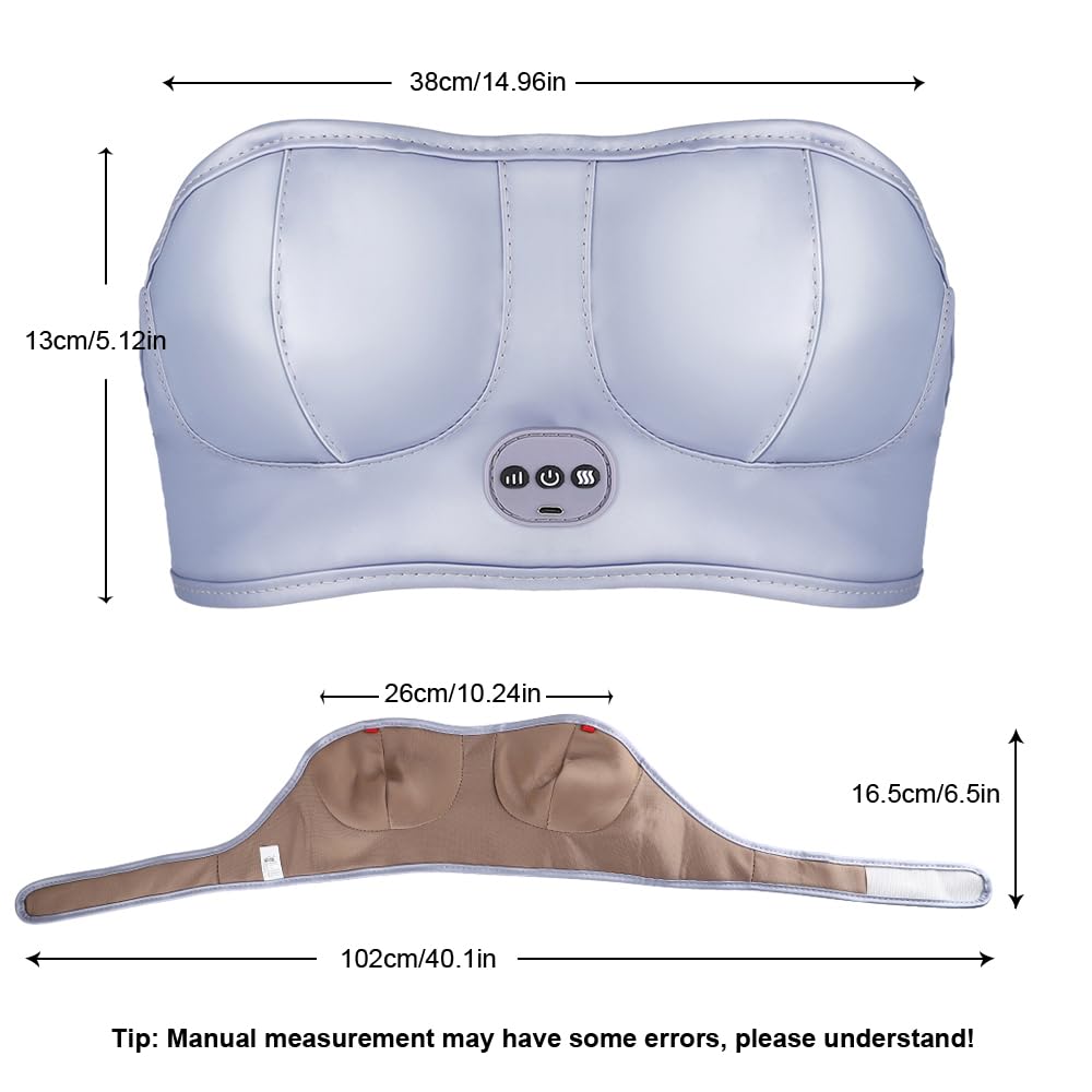 Sujetador De Masaje para El Pecho, Dispositivo EléCtrico De VibracióN, Mejora Y Cuidado Mamario para Mujeres