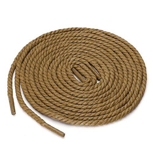 Lacets cirés ronds de rechange kaki cordon pour bottes et souliers de ville 70cm