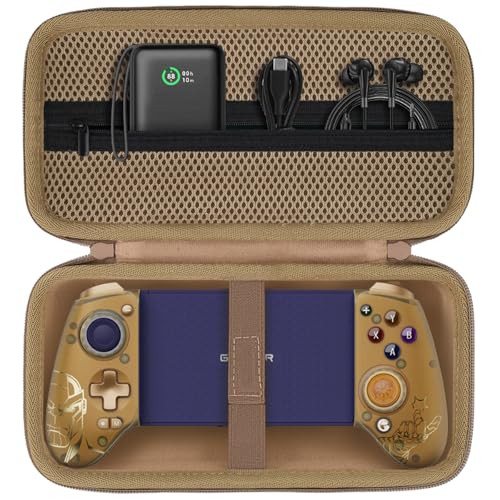 Image of Aenllosi Case for GameSir G8 Plus MFi /G8 + /G8 Plus Mobile Game Controller, GameSir Phone Controller Organizer,Sand Gold (Case Only)