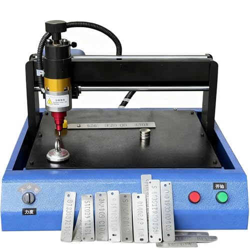 Elektryczna drukarka grawerująca do metalu, przenośna maszyna do znakowania punktowego o mocy 400 W do tabliczek znamionowych, biżuterii i numerów samochodowych (30cm*20cm/11.8in*7.9)