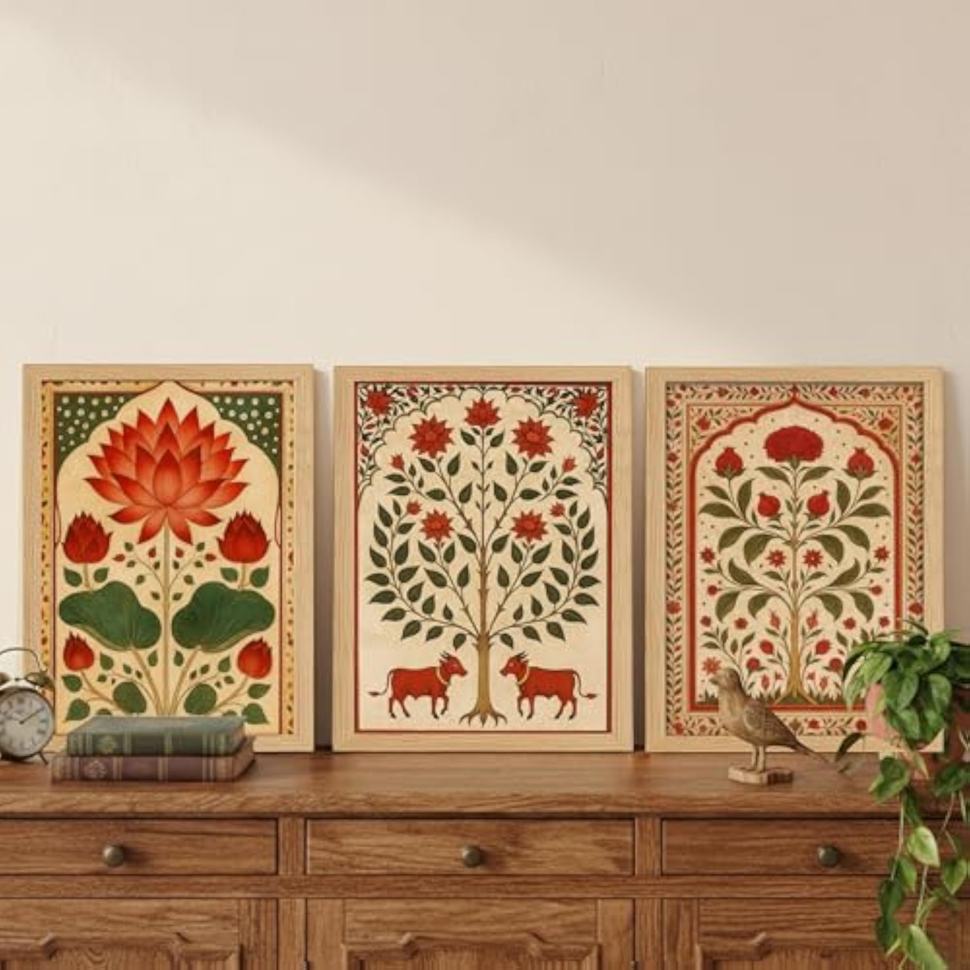 Madhubani Wall Art Painting, Framed Home Décor
