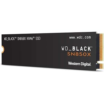 Western Digital ウエスタンデジタル WD Black M.2 SSD SN850X 2 TB NVMe, PCIe Gen4 x4, (Reads up to 7,300 MB/s, Writes up to 6,600 MB/s),