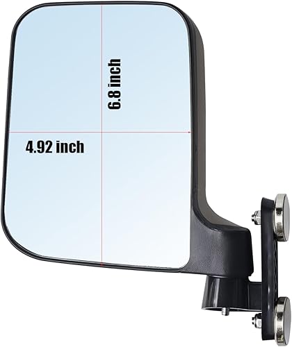 Miniatura 5 de MAMIKO Espejos laterales magnéticos universales para carrito de golf, sin perforaciones, compatibles con EZGO Yamaha Club Car Railing Magnet Tractor