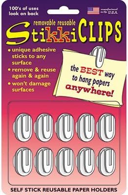 StikkiworksStikki Clips White 20 Per Pack [Set of 2]