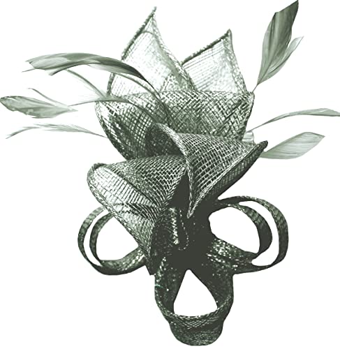 Bibi en forme de lys Max & Ellie graphite bibi chapeau de cérémonie femme