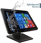 ANGEL POS 15-Inch 4:3 Capacité LED Moniteur Multi-Touch rétro-éclairé, écran tactile de conception sans couture véritable avec métal POS Tenez-vous debout, pour le bureau. POS, Commerce de détail, Restaurant, Bar, Salle de gym, Entrepôt