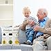 ONFAON Grandpa Gifts,Grandpa's Spot Throw Pillow Covers 18x18 Inch,Put Phone Glasses and Remote Control Pillowcase,Birthday Christmas Thanksgiving Day Gifts for Grandpa Stepdad,3-Pocket