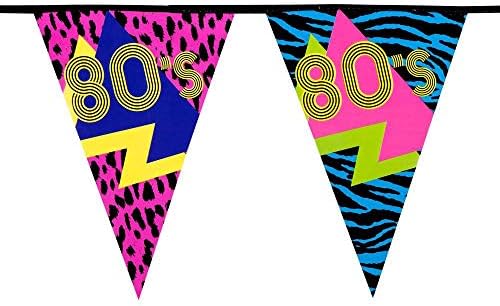 Boland 10201855 BOL44600 44600 80'S Bunting, Multi-Coloured, Taglia Unica