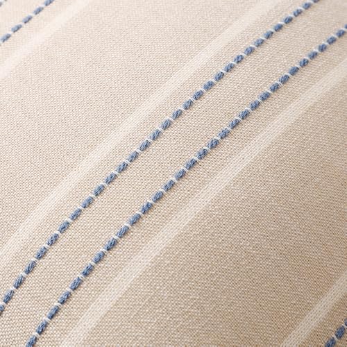 Image of Hckot Throw Pillow Covers 24x24 Set of 2 Blue Pillow Covers Farmhouse Decorative Pillows Textured Linen Square Cushion Covers for Sofa Couch Bed Living Room Decor(Dusty Blue)