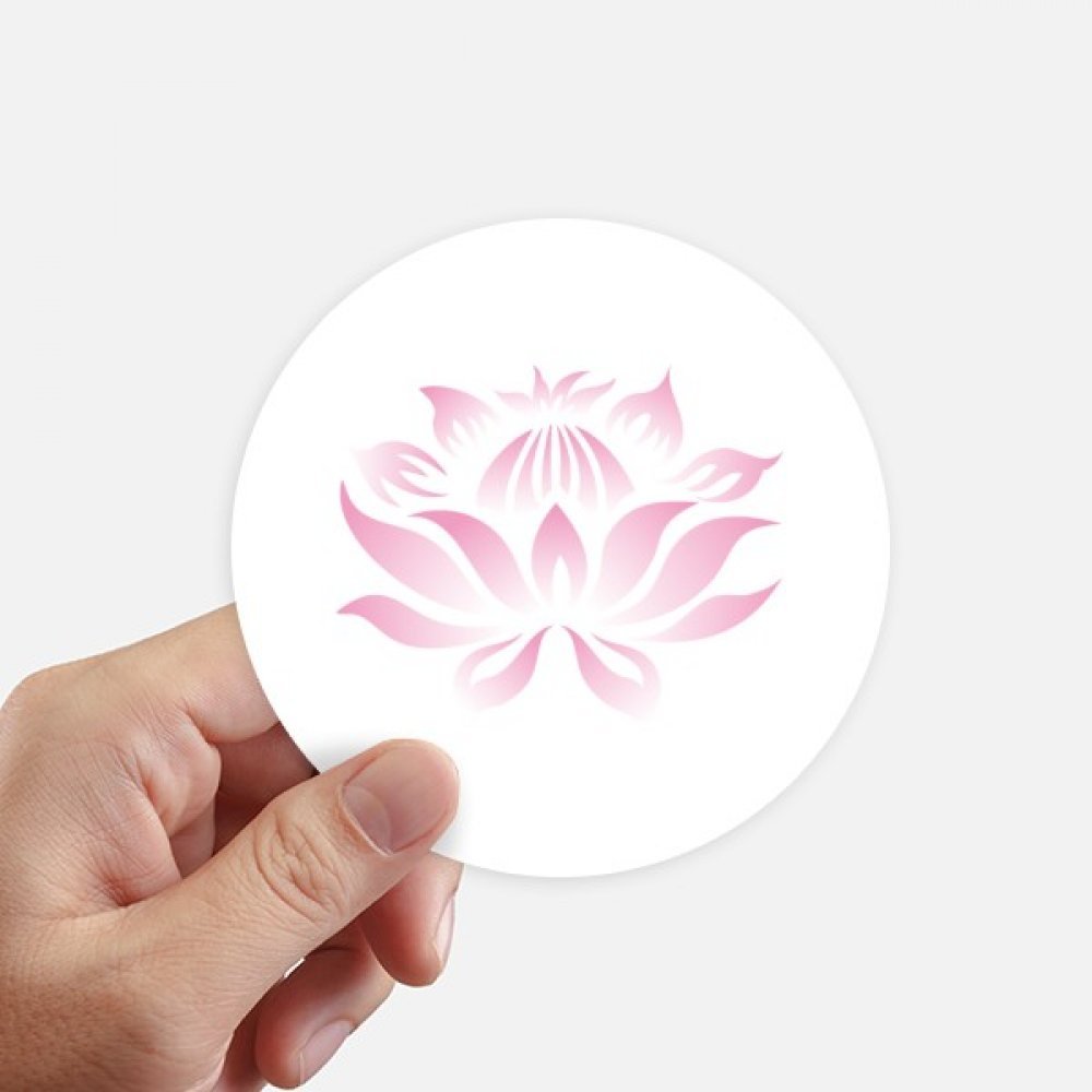 Adhésifs lotus rose 10 cm pour masquer les rayures de valise et décorer un ordinateur portable