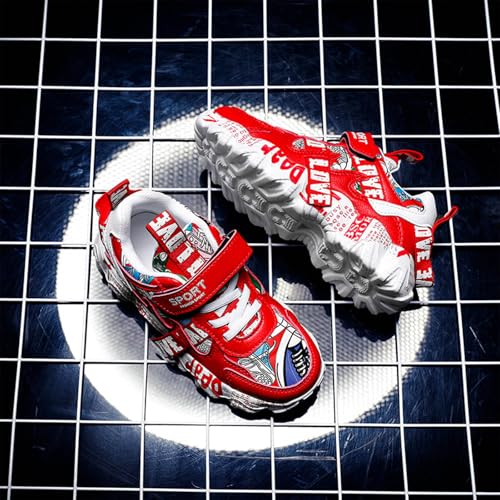 IWIHMIV Boys Running Shoes Kids Comfortable Tennis Athletic Shoes Non Slip Lightweight Casual Sports Sneakers4