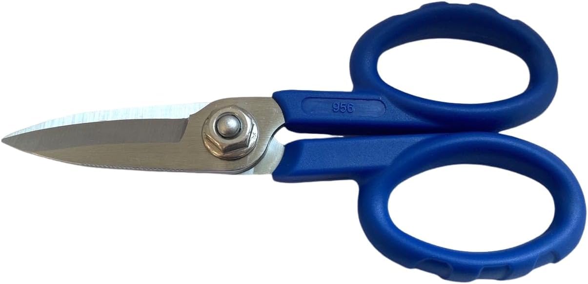 Elfcam® - Set di 2 Forbici Kevlar per Fibra Ottica, Forbici Multifunzione in Acciaio Legato al Carbonio, Lunghezza: 138 mm, Fabbricata da Nusharp