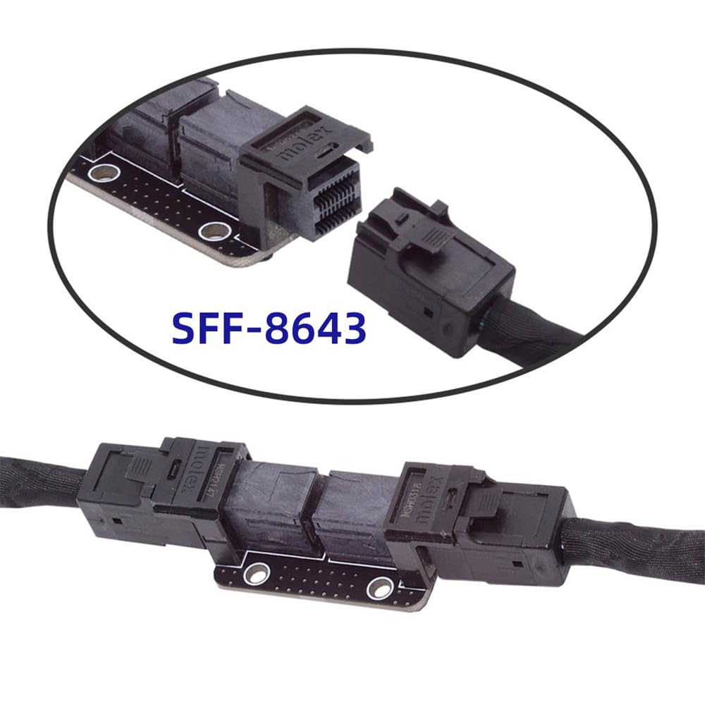 PCI-Express 4.0 Mini SAS HD SFF-8643 żeńskie na SFF-8643 żeńskie PCBA Coupler Adapter Extender