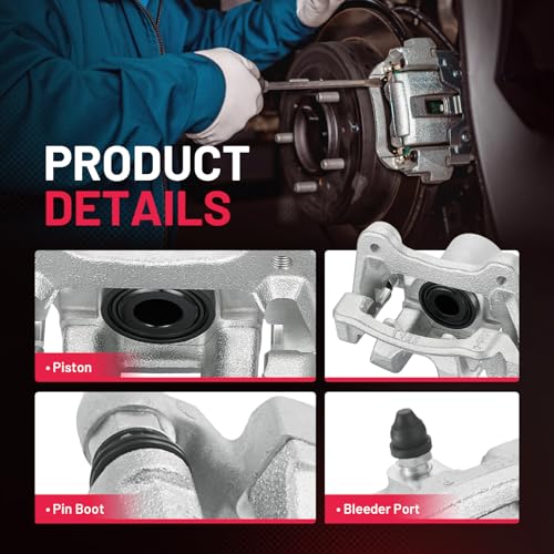 Image of BDFHYK 19-B6456 19-B6457 Rear Disc Brake Caliper Assembly Compatible with Hyundai Sonata 2011-2015 2.0L 2.4L L4, Compatible with Kia Optima 2011-2015 2.4L L4, GAS /FULL HYBRID EV-GAS (FHEV) 2pcs
