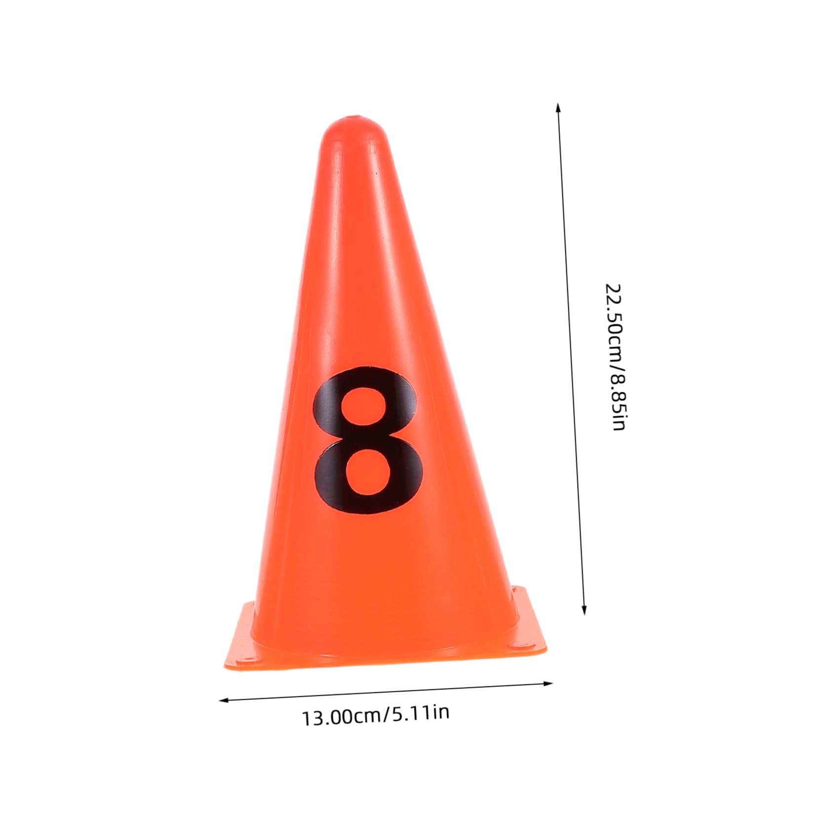 GALPADA Digital Logo Buckets Markers Numbered Cones for Soccer Basketball Agility Drills Training Equipment