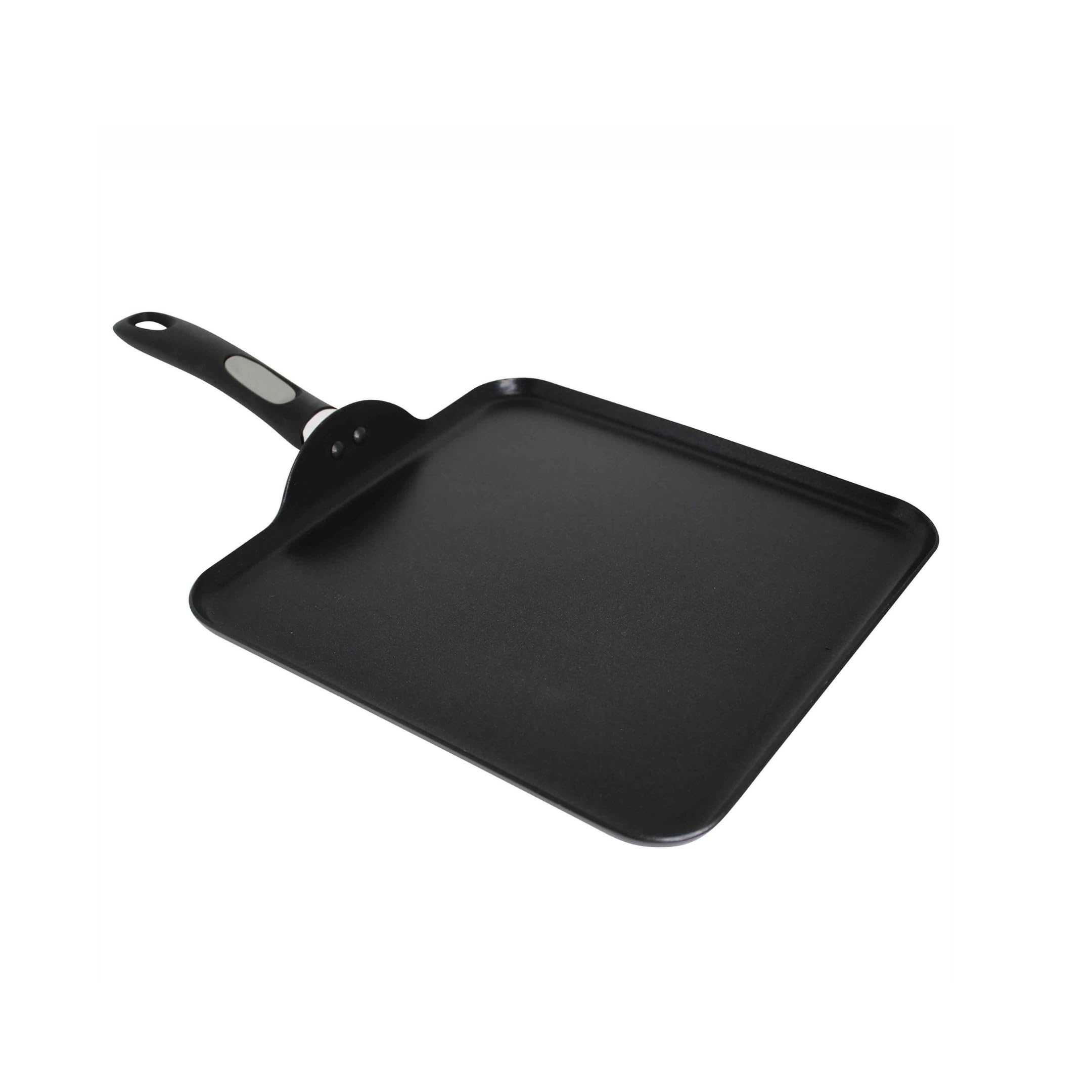 Mirro A79713 Get A Grip - Plancha antiadherente de aluminio para cocina, 27,8 cm, color negro