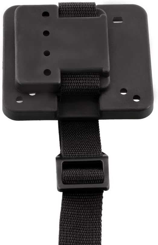 BOATING 0268, Float Tube Fish Finder and Transducer Mount, Black, One Size