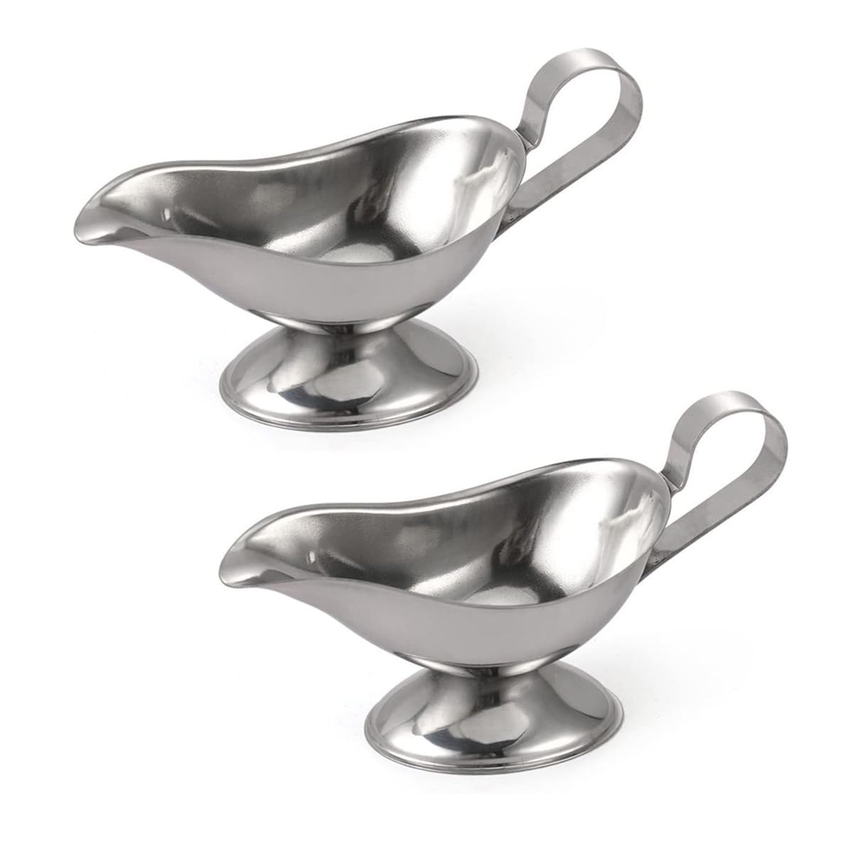 5 Ounce Food Grade Stainless Steel Gravy Boat for Juice Sauce Roasting Sauce, Pack of 2