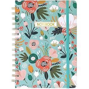 Ruled Notebook/Journal – Lined Journal with Premium Thick Paper, 8.4″ X 6.25″, College Ruled Spiral Journal/Notebook, Banded with Exquisite Inner Pocket, Hardcover