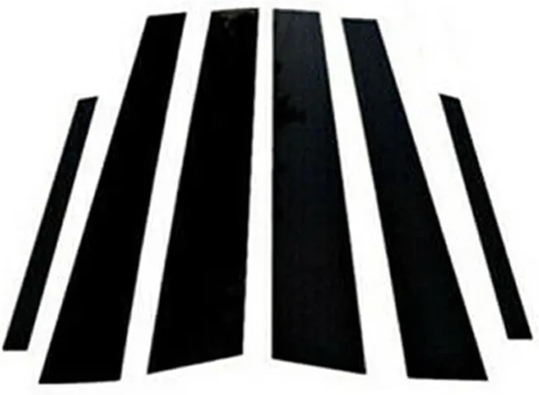 6Pcs Car Pillar Posts Door Window Trim Cover Panel Stickers, for Nissan, for Maxima 2009 2010 2011 2012 2013 2014 2015, Accessories Vehicle Window Sill Cover