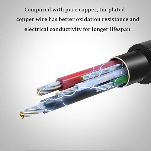 Miniatura 5 de AGPTEK Cable de carga USB de 0.138 in, cable de sincronización de datos USB, compatible con reproductor de MP3 de natación, iPod Shuffle,