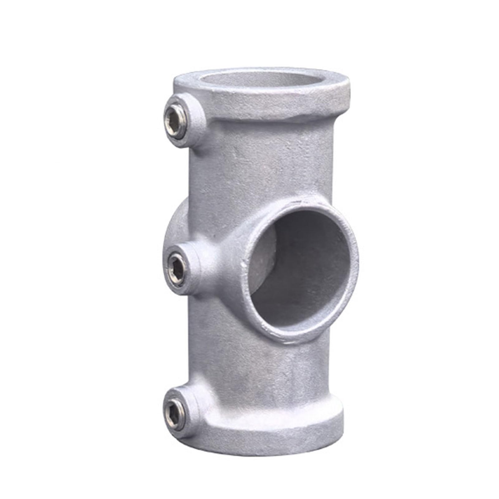 Tertioi Large 3-Way Round Pipe Fixing Joint Storage Rack Connector For Fence Rail And Industrial Shelf Construction 3 Way Elbow Fitting Round Pipe Fixing Joint Storage Rack Connector