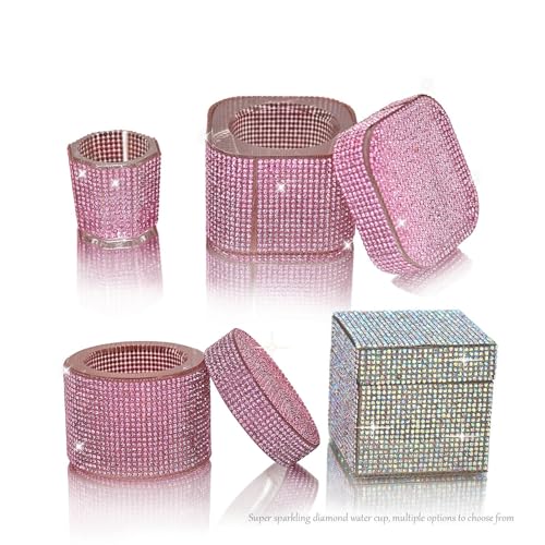 Recipiente decorativo para limpiar pinceles de uñas miniatura 3
