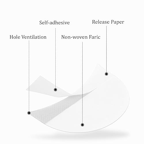 Miniatura 2 de Sliverdew 100 protectores de sombra de ojos, plantillas de sombra de ojos, sin pelusas, almohadillas para debajo de los ojos que evitan los residuos