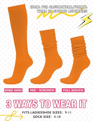Image of Buauty Slouch Socks for Women, Soft Extra Long Chunky Scrunch Knee High Sock Winter Knit Slouchy Socks Leg Warmmers