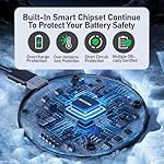 3 in 1 Wireless Charging Station for Apple Mag-Safe 15W Fast Charger Stand for Multiple Apple Devices Magnetic Charger for iPhone 16 Pro Max/16 Pro/16/15/14/13/12, AirPods, iWatch Series(Black) - Image 5