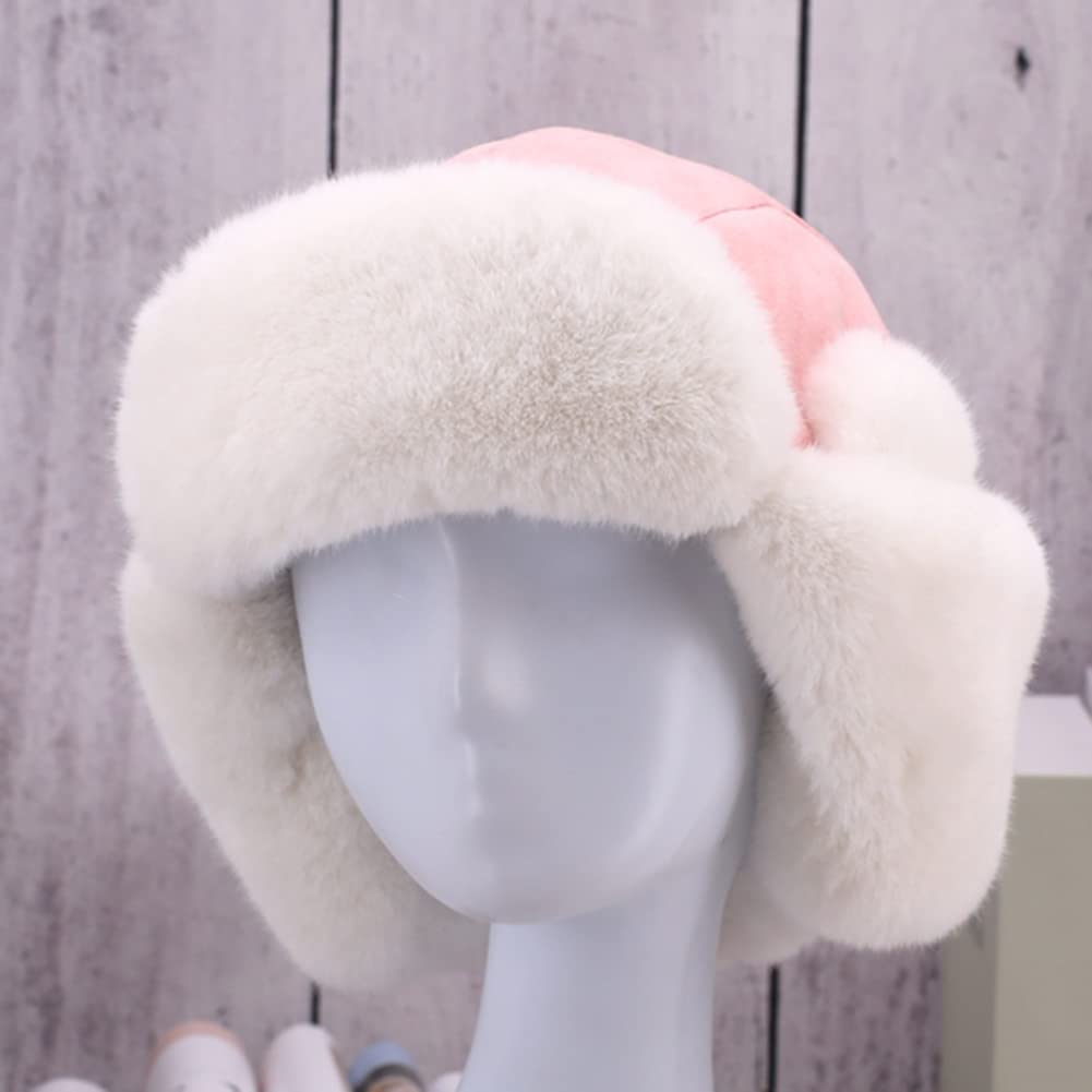 Berretto Invernale da Aviatore,Cappello Russo con Pelliccia Sintetica,Adulti e Bambini,Uomo Donna Berretto con Paraorecchie
