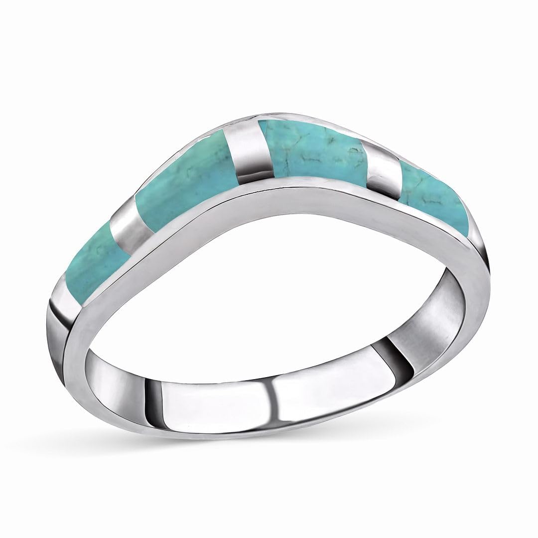 Shop LC Santa Fe Style Turquoise Band Ring
