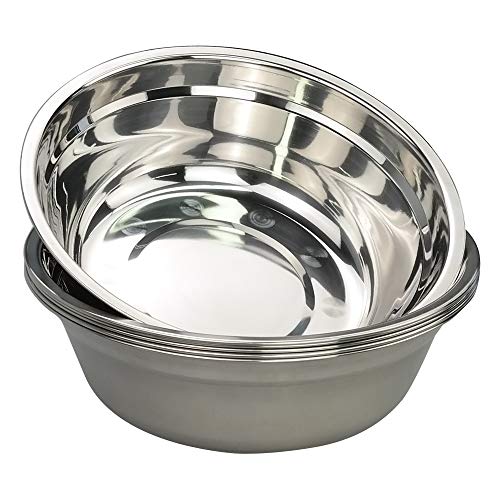 Bblina Deep Salad Bowl, Stainless Steel Mixing Bowl, Set of 6 Kit...