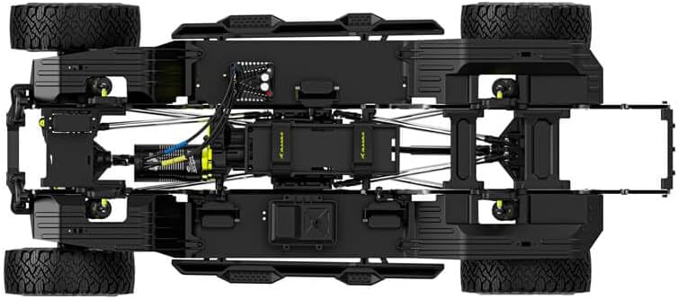 Helidirect Rlaarlo 1/7 Scale 4WD Brushed RC Crawler JK07Pro - Remote Control Car Brushed RC Car for Adults (Brushed RC Crawler - Blue)