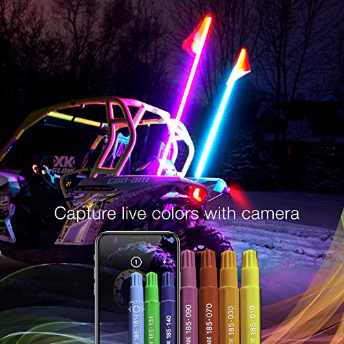 2X Whip 2Nd Gen Xkchrome Advanced App Control Led Whip Light Kit For 4X4 Offroad Utv Atv #TOP6