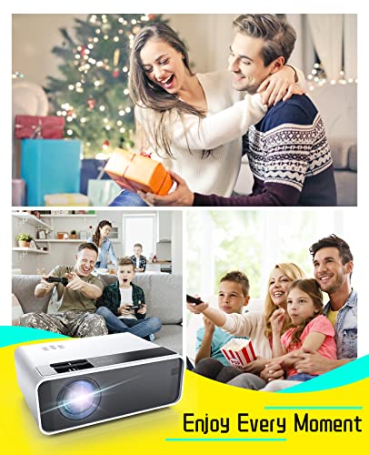 Image of Projector, ELEPHAS WiFi Mini Projector Full HD 1080P, 15000 Lux Portable Projector Compatible with iOS /Android /Tablet /PC /TV Stick /USB