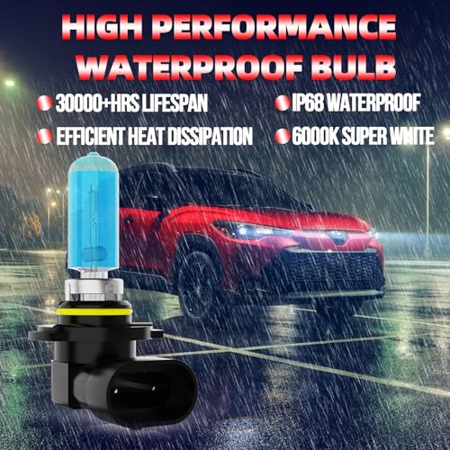 Image of Headlight Bulbs Fit For Nissan Pathfinder 2013-2016, 9005 H11 H11 High Low Beam Fog Lights 300% Ultra Brighter Halogen Headlight Bulb Combo, 6500k White Light, Pack of 6