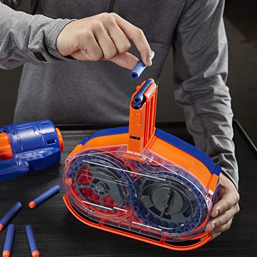 Image of Nerf Elite Titan CS-50 Toy Blaster, Fully Motorized, 50-Dart Drum, 50 Elite Darts, for Kids, Teens, Adults