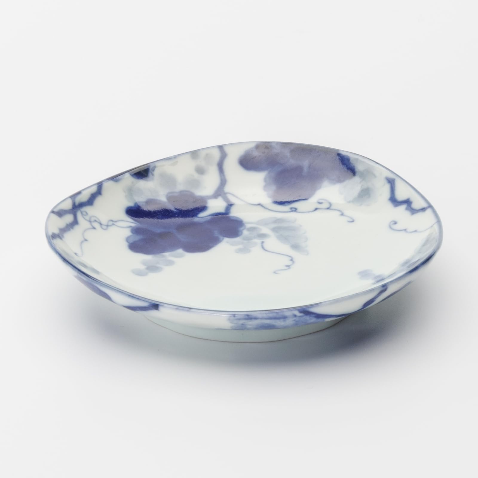 Indigo Grapes Mino Porcelain Plate Set