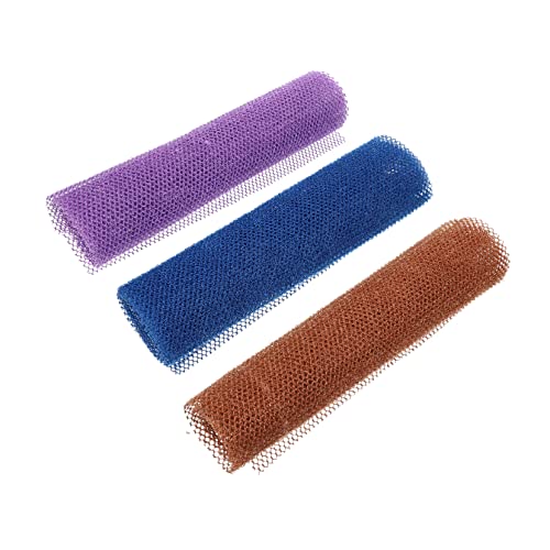 FRCOLOR 3Pcs Long Bath Towels for Exfoliation Extra Long Strip Bathing Towels for Deep Cleaning and Skin Care Quick Drying and Easy to Clean for