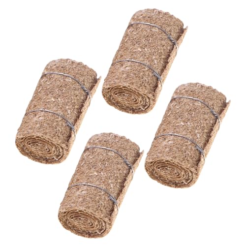 RETUOLWAG 4 natürliche Miniatur-Strohgrasbündel für Puppenhaus,...