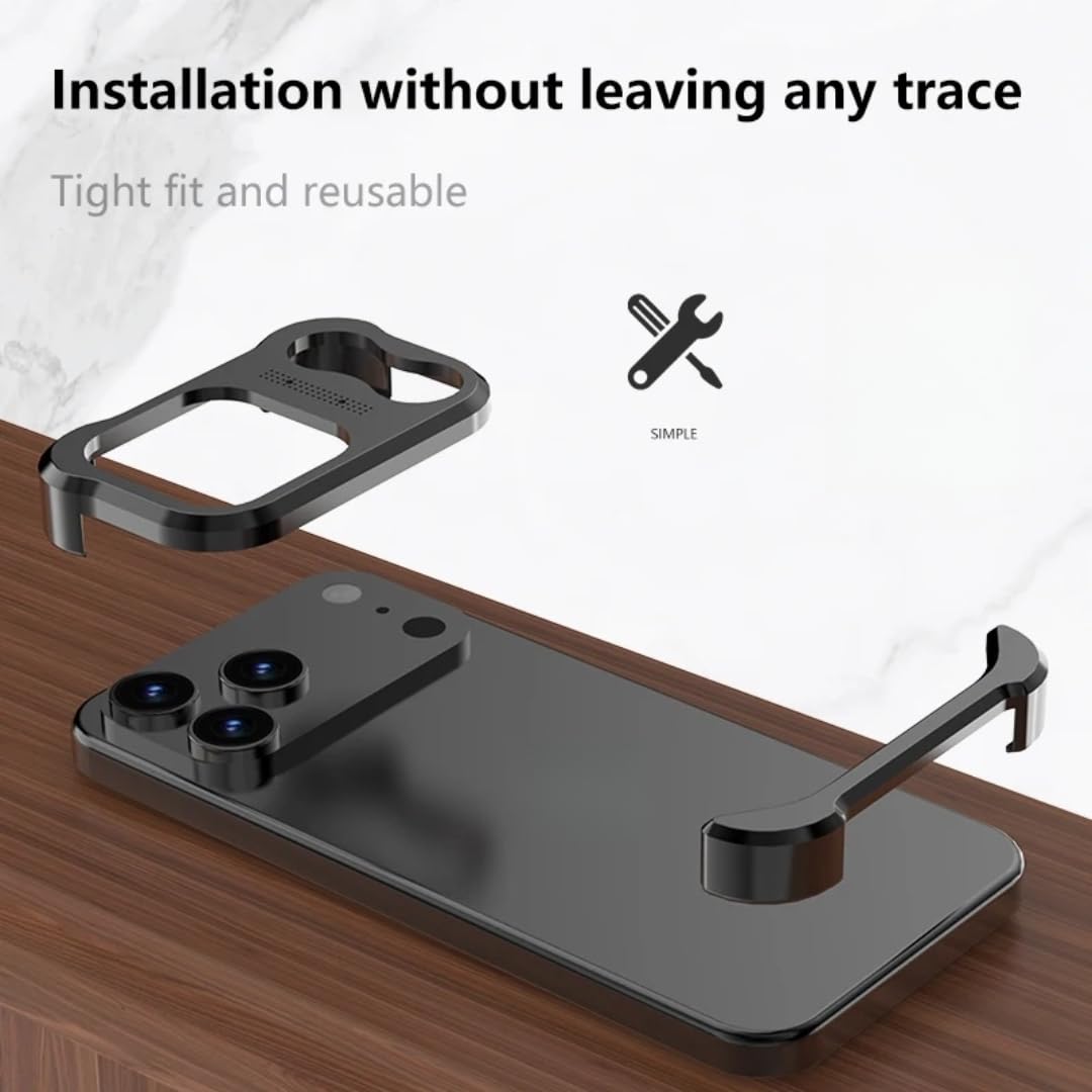 Paraurti di lusso irregolare in lega di titanio per iPhone 17 Air Pro Max 16 15 14 13, protezione per l'obiettivo, antiurto, traspirante, senza bordi (per iPhone 17 Pro/VIOLA)
