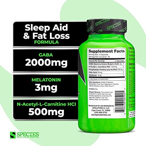 Species Nutrition Somalyze Stimulant Free, Nighttime Fat Burner, Appetite Suppressant With Gaba And Melatonin, Advanced Fat Loss Formula, Gluten Free Caps, 90 Capsules #TOP2