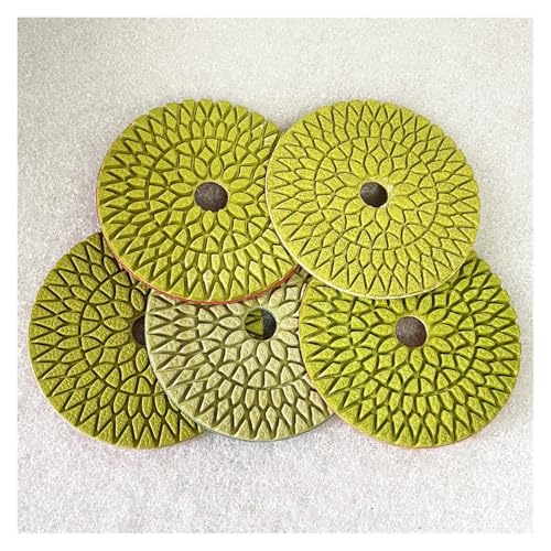 1セット 4インチ 100mm 5ステップ研磨ウェットパッド研磨ディスクダイヤモンドツール石大理石花崗岩タイルフレキシブル研削用 wanglan(2,M14 backer)