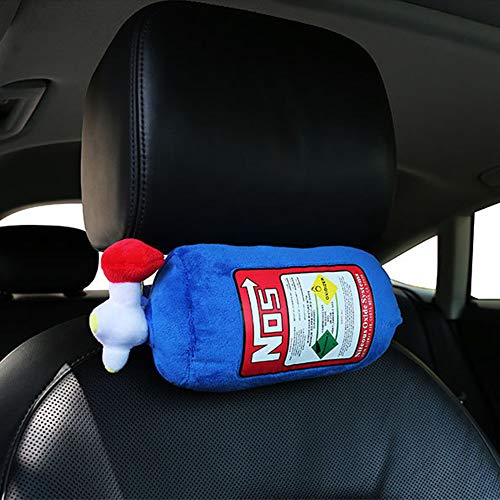 Almofada de Garrafa de Óxido Nitros NOS Almofada Decoração Encosto de Cabeça Do Carro Almofada De Pe