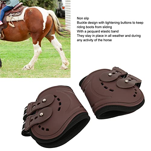 2 Peças de Protetor de Perna de Cavalo, Botas de Perna de Cavalo Perfuradas de Ar Respirável para Ev