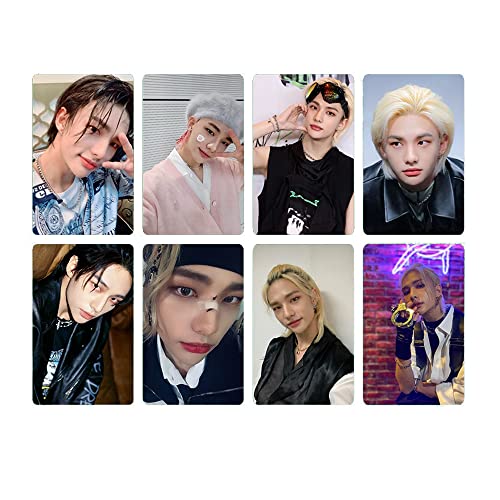 HAIHUANG Stray Kids New Album ODDINARY LOMO Cards KPOP Photocards Postcards Merch 8PCS Fan Collection (Hyunjin)